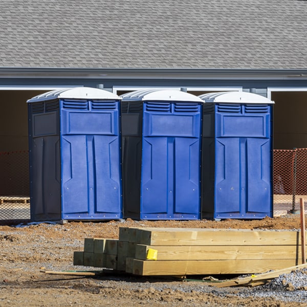 what is the cost difference between standard and deluxe portable toilet rentals in Farley Iowa